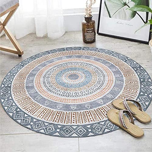 ZZBBZZ-YJ Traditionelle runde Teppiche Wohnzimmer Schlafzimmer 80 cm 100 cm 120 cm 140 cm 160 cm 180 cm 200cm Maschine waschbar rutschfeste weiche Teppich Indoor Hause fußboden Matte von ZZBBZZ-YJ