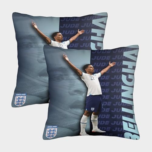 ZZBNECAKE Bellingham 2er Set Kissen Bezug - Fußball Weich Kissenhülle Für Sofa Wohnzimmer Schlafzimmer - Geburtstag Geschenk Für Schwester Bruder Neffe Nichte 45x45cm ZZBNECAKE Bellingham 2er Set Kissen Bezug - Fußball Weich Kissenhülle Für Sofa Wohnzimmer Schlafzimmer - Geburtstag Geschenk Für Schwester Bruder Neffe Nichte 45x45cm von ZZBNECAKE