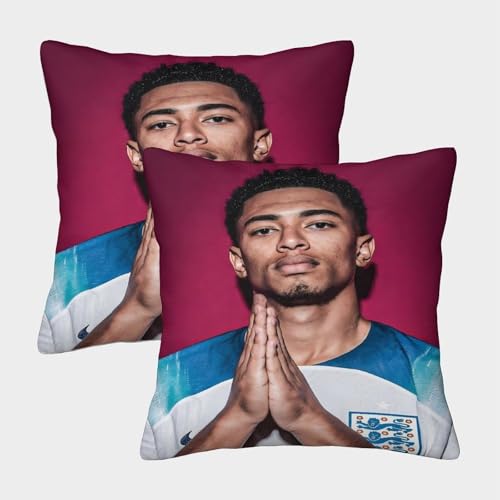 ZZBNECAKE Bellingham 2er Set Kissen Bezug - Fußball Moderne Kissenbezug Für Sofa Couch Bett Stuhl Auto - Geburtstag Geschenk Für Ehemann Freund Freundin 40x40cm ZZBNECAKE Bellingham 2er Set Kissen Bezug - Fußball Moderne Kissenbezug Für Sofa Couch Bett Stuhl Auto - Geburtstag Geschenk Für Ehemann Freund Freundin 40x40cm von ZZBNECAKE