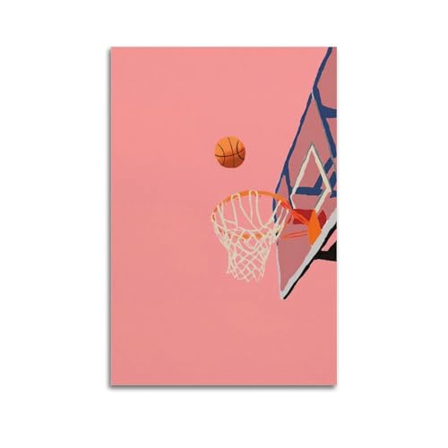 ZZBYMX Basketball-Poster, rosa Hintergrund, gefrierender Rahmen, Moment-Poster, dekoratives Gemälde, Leinwand, Wandposter und Kunstbild, moderner Familienschlafzimmer-Dekor, Poster, 50 x 75 cm ZZBYMX Basketball-Poster, rosa Hintergrund, gefrierender Rahmen, Moment-Poster, dekoratives Gemälde, Leinwand, Wandposter und Kunstbild, moderner Familienschlafzimmer-Dekor, Poster, 50 x 75 cm von ZZBYMX