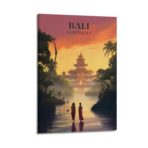 ZZBYMX Minimalistische Landschaft, Vintage, Bali Indonesien. jpg, exquisites modernes Familien-dekoratives Gemälde für Wohnzimmer, Schlafzimmer, Leinwand, Wandkunstdruck, Bild, 30 x 45 cm ZZBYMX Minimalistische Landschaft, Vintage, Bali Indonesien. jpg, exquisites modernes Familien-dekoratives Gemälde für Wohnzimmer, Schlafzimmer, Leinwand, Wandkunstdruck, Bild, 30 x 45 cm von ZZBYMX
