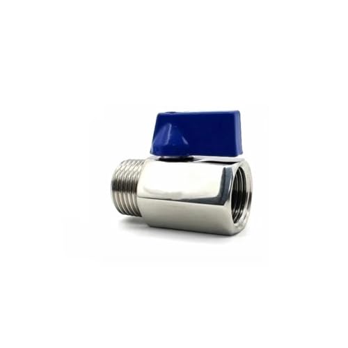 SS304 316 Küchenrohr, manueller Metallgriffschalter, pneumatischer Mini-Kugelhahn (2,5 cm, B-SP_SS304_FEMALEXFEMALE) von ZZCYLIUXY