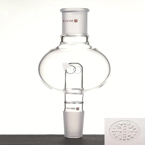 Spritzwassergeschützte Kugel mit Rückflusslöchern und perforierter Glasplatte, Kapazität 100 ml/250 ml, Borosilikatglas, A47 (250 ml-A472250) von ZZCYLIUXY