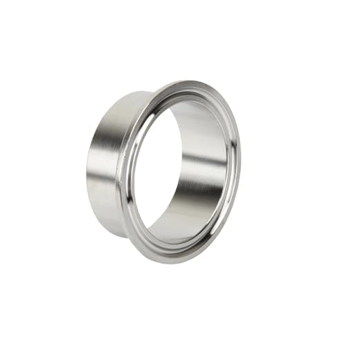 ZZCYLIUXY SS304 Edelstahl Sanitär Lebensmittelqualität Schnellmontage Bohrfutter Klemme Schweißen direktes Ende Schnellöffnungsflansch 12,7 mm - 254 mm (5 Stück, 114 mm OD130) von ZZCYLIUXY
