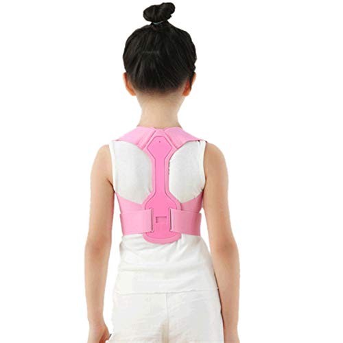 ZZDH Haltungskorrektur Rücken Verstellbare Kinderhaltung Korrektor Rückenstütze Kinder Wirbelsäule Rücken Schulterstützen Gesundheit Kinder Haltung Korrektor (Color : Pink, Size : Small) von ZZDH