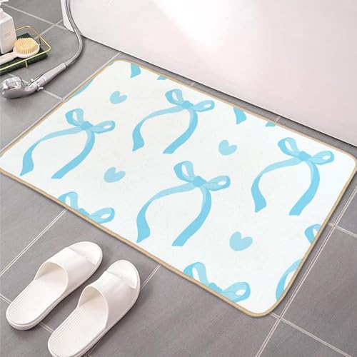 Badematten & Badteppiche Blau Super Weich Mikrofaser Badezimmerteppich rutschfeste Waschbar Badteppich Saugfähig Badvorleger Badewanne und Toilette Badematten & Badteppiche Blau Super Weich Mikrofaser Badezimmerteppich rutschfeste Waschbar Badteppich Saugfähig Badvorleger Badewanne und Toilette von ZZDXL