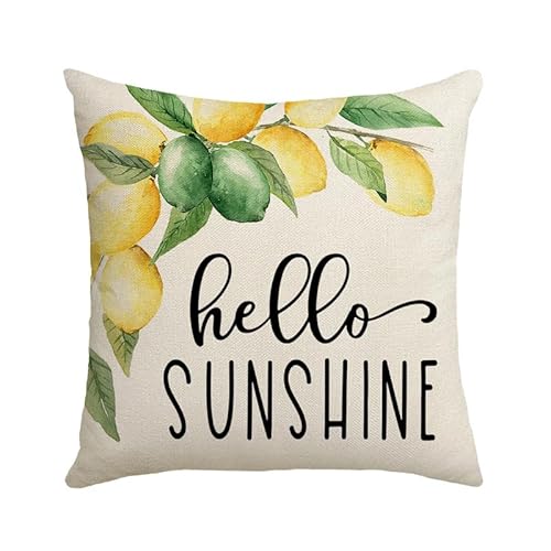 Kissenbezug 40X40 Gelbe Zitrone Kissenhülle Leinen Kissenbezüge,Sofakissen Dekokissen Für Wohnzimmer Schlafzimmer,Atmungsaktiv Outdoor Kissen Mit Verdecktem Zip Voll Waschbar Kissenbezug 40X40 Gelbe Zitrone Kissenhülle Leinen Kissenbezüge,Sofakissen Dekokissen Für Wohnzimmer Schlafzimmer,Atmungsaktiv Outdoor Kissen Mit Verdecktem Zip Voll Waschbar von ZZDXL