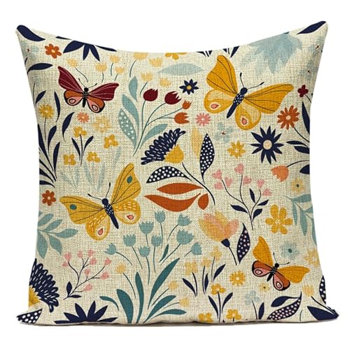 Kissenbezug 40X40 Schmetterling Kissenhülle Leinen Kissenbezüge Sofakissen Dekokissen Deko Kissenhüllen Wohnzimmer,Outdoor Kissen Mit Reißverschluss Kissenbezug 40X40 Schmetterling Kissenhülle Leinen Kissenbezüge Sofakissen Dekokissen Deko Kissenhüllen Wohnzimmer,Outdoor Kissen Mit Reißverschluss von ZZDXL