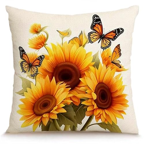 Kissenbezug 40X40 Schmetterlingsblumen Kissenhülle Leinen Kissenbezüge Sofakissen Dekokissen Für Sofa Schlafzimmer Wohnzimmer,Outdoor Kissen Mit Reißverschluss Kissenbezug 40X40 Schmetterlingsblumen Kissenhülle Leinen Kissenbezüge Sofakissen Dekokissen Für Sofa Schlafzimmer Wohnzimmer,Outdoor Kissen Mit Reißverschluss von ZZDXL