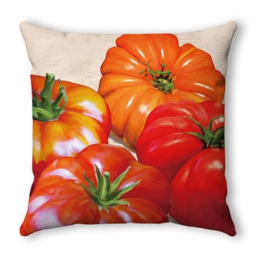 Kissenbezug 40X40 Tomaten Kissenhülle Leinen Kissenbezüge Sofakissen Dekokissen Deko Kissenhüllen Wohnzimmer,Outdoor Kissen Mit Reißverschluss Kissenbezug 40X40 Tomaten Kissenhülle Leinen Kissenbezüge Sofakissen Dekokissen Deko Kissenhüllen Wohnzimmer,Outdoor Kissen Mit Reißverschluss von ZZDXL
