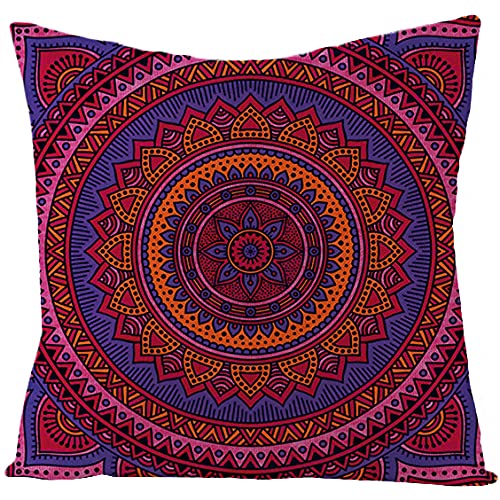 Kissenbezug Deep Purple Mandala Kissenhülle Leinen Kissenbezüge Sofakissen Dekokissen Für Sofa Schlafzimmer Wohnzimmer,Outdoor Kissen Mit Reißverschluss 80X80Cm Kissenbezug Deep Purple Mandala Kissenhülle Leinen Kissenbezüge Sofakissen Dekokissen Für Sofa Schlafzimmer Wohnzimmer,Outdoor Kissen Mit Reißverschluss 80X80Cm von ZZDXL