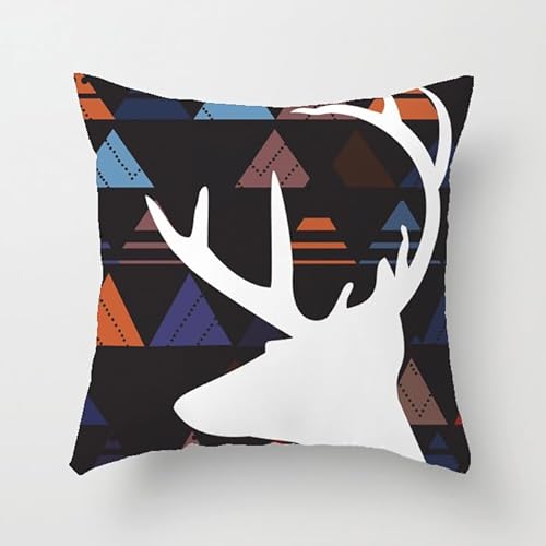 Kissenhülle 45X45 Hirsch Kissenhülle Leinen Kissenbezüge Sofakissen Dekokissen Deko Kissenhüllen Wohnzimmer,Outdoor Kissen Mit Reißverschluss Kissenhülle 45X45 Hirsch Kissenhülle Leinen Kissenbezüge Sofakissen Dekokissen Deko Kissenhüllen Wohnzimmer,Outdoor Kissen Mit Reißverschluss von ZZDXL