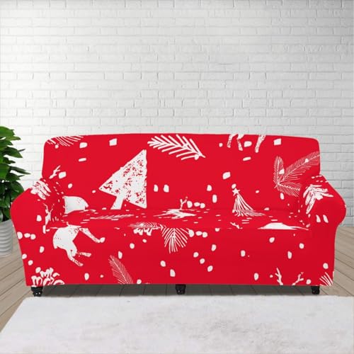Sofa Überzug Pflanzen Sofabezug Stylish Pattern für Sofa Stretch Elastische Jacquard Sofahusse Waschbar und Haustierfreundlich Sofaüberzug von ZZDXL