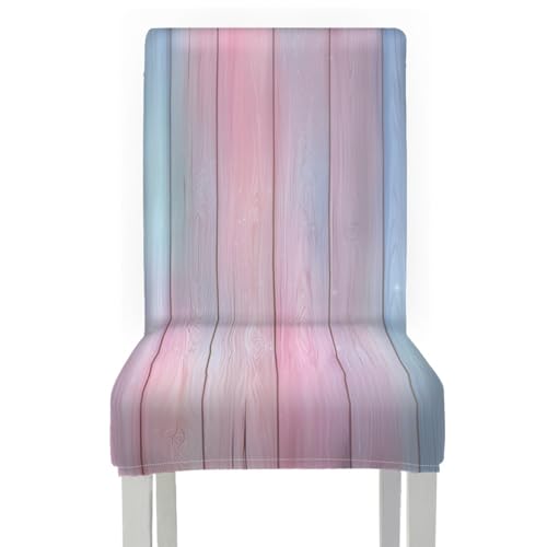 Stuhlhussen 4Er Set Gradient Rosa Hussen für Stühle mit Hoher Lehne,Stuhlbezug für Esszimmerstühle,Stuhlhusse Stretch,Stuhlhussen Schwingstuhl Waschbar von ZZDXL