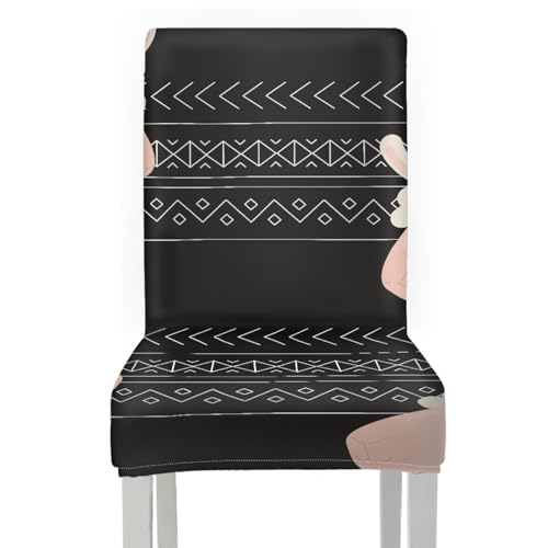 Stuhlhussen 6Er Set Weiße Linien Stuhlbezüge Stretch Stuhlhussen Esszimmerstühle Elastischer Hussen Schwingstuhl, Stuhl Überzug Esszimmer Hotel Stuhlhussen 6Er Set Weiße Linien Stuhlbezüge Stretch Stuhlhussen Esszimmerstühle Elastischer Hussen Schwingstuhl, Stuhl Überzug Esszimmer Hotel von ZZDXL