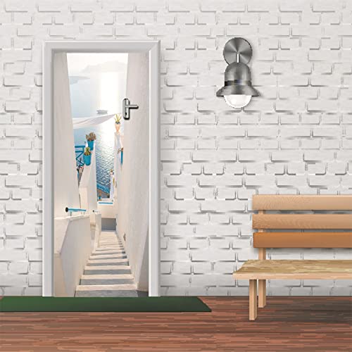 ZZDXL Türtapete Selbstklebend 3D 77X200 Treppe Türtapete Selbstklebend Türposter Fototapete Türfolie Poster Tapete 3D Türaufkleber Diy Türbild von ZZDXL