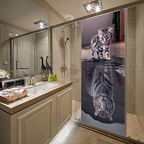 Türtapete Selbstklebend 95X210 Katze Und Tiger Türtapete Selbstklebend Türposter,Fototapete Selbstklebend 3D Pvc Türaufkleber Diy Türbild,Türfolie Poster Tapete Türtapete Selbstklebend 95X210 Katze Und Tiger Türtapete Selbstklebend Türposter,Fototapete Selbstklebend 3D Pvc Türaufkleber Diy Türbild,Türfolie Poster Tapete von ZZDXL