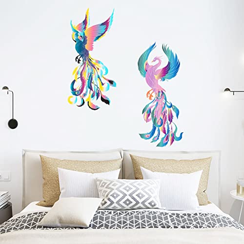 Wandtattoo Phoenix Wandsticker Wanddeko für Wohnzimmer Schlafzimmer Sofa Hintergrund,Wandaufkleber Kinderzimmer Mädchen und Jungs,Wandaufkleber Diy Wandkunst Dekor von ZZDXL