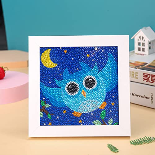 Diamond Painting Mondeule Diamond Painting kinder DIY Weihnachten 5D Diamant Painting mit rahmen,Diamond Painting für Kinder,für Home Wand-Décor Diamant Painting Bilder Arts(18x18cm) von ZZDXW