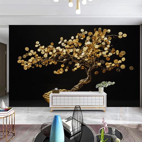 Fototapete Goldener Baum Tapete Wohnzimmer Fototapete Schlafzimmer Kein Klebstoff Echtes Seidenstoff Großes Wandkunstwerk für Fernsehhintergrund Büro Wandtapete 400x240cm Fototapete Goldener Baum Tapete Wohnzimmer Fototapete Schlafzimmer Kein Klebstoff Echtes Seidenstoff Großes Wandkunstwerk für Fernsehhintergrund Büro Wandtapete 400x240cm von ZZDXW