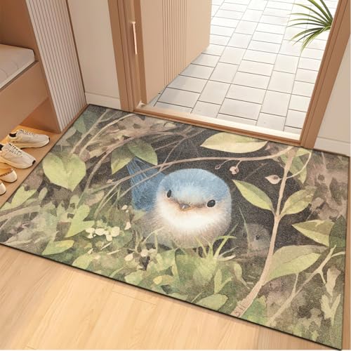 Fußmatte 40x60 cm Vintage Blatt Grün Fussmatte Aussen Fussmatte Innen Weich Waschbar rutschfeste Schmutzfangmatte für Flur Haustiere Türmatte Heimdekoration Fussabtreter Fußmatte 40x60 cm Vintage Blatt Grün Fussmatte Aussen Fussmatte Innen Weich Waschbar rutschfeste Schmutzfangmatte für Flur Haustiere Türmatte Heimdekoration Fussabtreter von ZZDXW