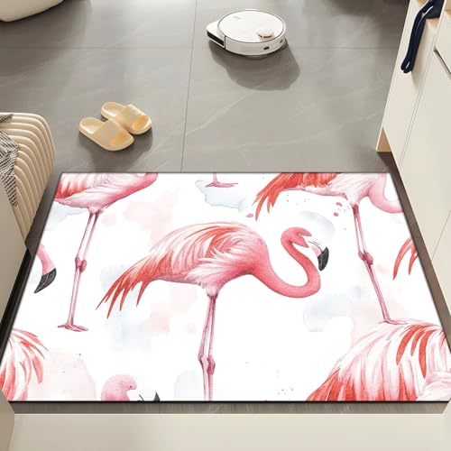 Fußmatte 60x90 cm Flamingo Rosa Fussmatte Aussen Fussmatte Innen Weich Waschbar rutschfeste Schmutzfangmatte für Flur Haustiere Türmatte Heimdekoration Fussabtreter Fußmatte 60x90 cm Flamingo Rosa Fussmatte Aussen Fussmatte Innen Weich Waschbar rutschfeste Schmutzfangmatte für Flur Haustiere Türmatte Heimdekoration Fussabtreter von ZZDXW