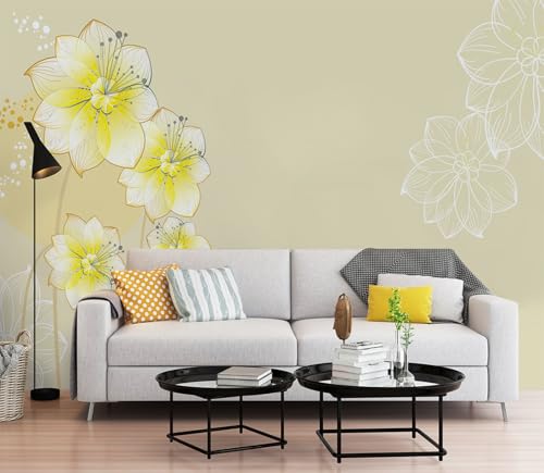 Tapete Elegante Gelbe Blume Fototapete Kinderzimmer Wohnzimmer Schlafzimmer Kein Klebstoff Kinderzimmer Tapete Echtes Seidenstoff Wallpaper Fernsehhintergrund Foto Tapeten Wand 190x148cm Tapete Elegante Gelbe Blume Fototapete Kinderzimmer Wohnzimmer Schlafzimmer Kein Klebstoff Kinderzimmer Tapete Echtes Seidenstoff Wallpaper Fernsehhintergrund Foto Tapeten Wand 190x148cm von ZZDXW