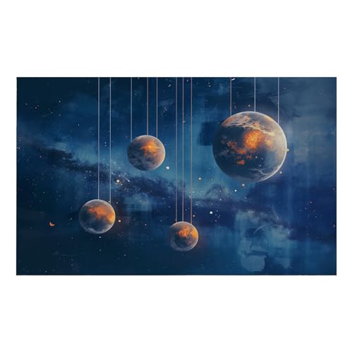 Vliestapete Marineblauer Kreis Fototapete Wohnzimmer Abziehbar und Einfach Anbringen Kinderzimmer Tapete Klebstofffreies Echtes Seidenstoff Fototapete Kinderzimmer 274x254cm von ZZDXW
