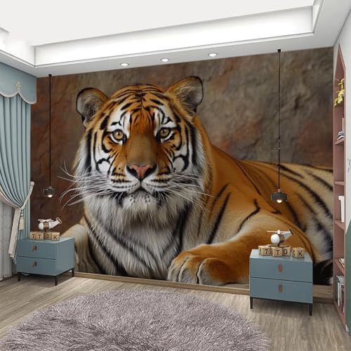 Vliestapete Oranger Retro Tiger Fototapete Wohnzimmer Abziehbar und Einfach Anbringen Kinderzimmer Tapete Klebstofffreies Echtes Seidenstoff Fototapete Kinderzimmer 274x254cm Vliestapete Oranger Retro Tiger Fototapete Wohnzimmer Abziehbar und Einfach Anbringen Kinderzimmer Tapete Klebstofffreies Echtes Seidenstoff Fototapete Kinderzimmer 274x254cm von ZZDXW