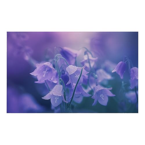 Vliestapete Retro Lila Pflanzen Fototapete Wohnzimmer Abziehbar und Einfach Anbringen Kinderzimmer Tapete Klebstofffreies Echtes Seidenstoff Fototapete Kinderzimmer 274x254cm von ZZDXW