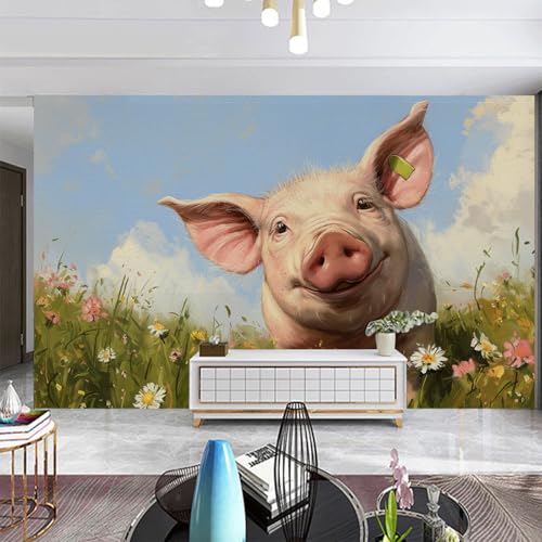 Vliestapete Rosa Schweine Blume Fototapete Wohnzimmer Abziehbar und Einfach Anbringen Kinderzimmer Tapete Klebstofffreies Echtes Seidenstoff Fototapete Kinderzimmer 210x140cm Vliestapete Rosa Schweine Blume Fototapete Wohnzimmer Abziehbar und Einfach Anbringen Kinderzimmer Tapete Klebstofffreies Echtes Seidenstoff Fototapete Kinderzimmer 210x140cm von ZZDXW