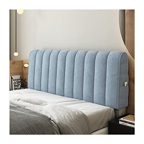 ZZDXW Bett Kopfteil Bezug Bett 180/120/150/200/220cm Dehnbare Bett Kopfteilbezug Boxspringbett All-Inclusive Kopfteile Abdeckung Staubdicht Kopfteilabdeckung Waschbar Bettkopfteil Hussen von ZZDXW