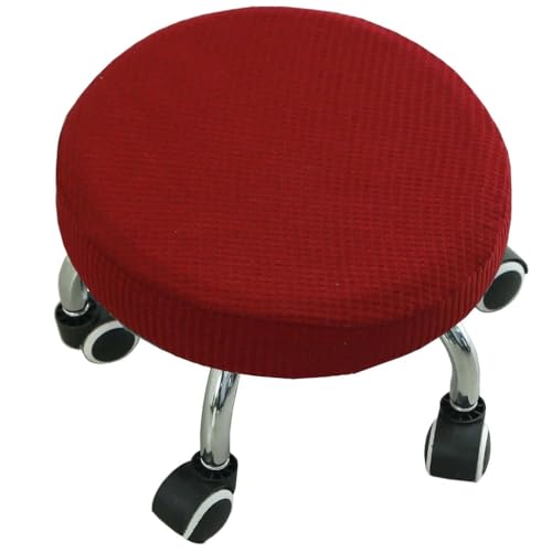 2 Stück Hocker Bezug Rund Durchmesser 30-42cm Luxuriöser Stoff Hockerbezug Rund, Stretch Rund Bar Fußhocker Bezug Dehnbar Knitterfrei Waschbar Staubdicht Weich Und Langlebig ( Color : Burgundy , Size 2 Stück Hocker Bezug Rund Durchmesser 30-42cm Luxuriöser Stoff Hockerbezug Rund, Stretch Rund Bar Fußhocker Bezug Dehnbar Knitterfrei Waschbar Staubdicht Weich Und Langlebig ( Color : Burgundy , Size von ZZDZW