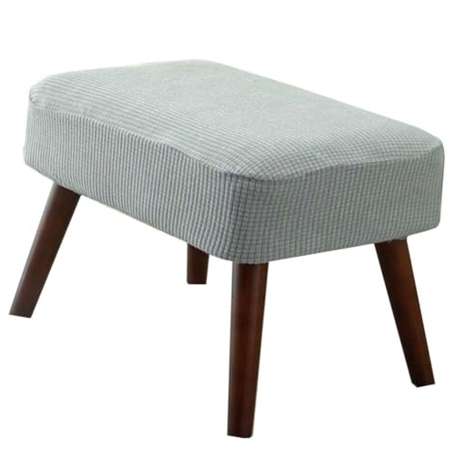 ZZDZW Bezug Fußhocker Rechteckig, Stretch Bezug Hocker Rechteckiger, Moderner minimalistischer Stil, Polyester, Light Grey ZZDZW Bezug Fußhocker Rechteckig, Stretch Bezug Hocker Rechteckiger, Moderner minimalistischer Stil, Polyester, Light Grey von ZZDZW