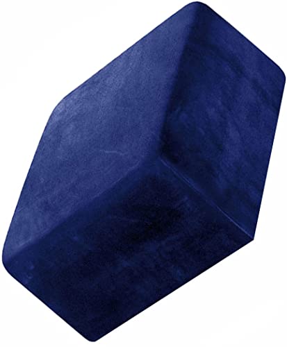 Bezug für Hocker Quadratisch Samt Hockerabdeckung Ottomane Schonbezug Hockerbezug,Stretch Schonbezüge,Fußhocker Bezug Hocker Protector Waschbar Hockerabdeckung ( Color : Navy blue , Size : 80-100cm ) von ZZDZW