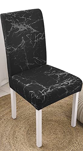 Chair Covers For Dining Chairs Stretch Stuhlhussen,Stuhlüberzug 4er 6er 2er Set,Stuhlbezug Stuhl Abdeckung für Esstisch Wasserdicht Esszimmerstuhl Bezug Waschbar Abnehmbar Stuhlabdeckung Indoor ( Colo von ZZDZW