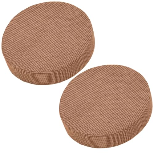 Hockerbezug Rund ,2 Stück Hocker Bezug Rund,Luxuriöser Round Bar Stool Cover, Für runde Barhocker mit einem Durchmesser von 40-55 oder 55-70 cm Dehnbar Knitterfrei Waschbar ( Color : #9 , Size : 40-55 von ZZDZW