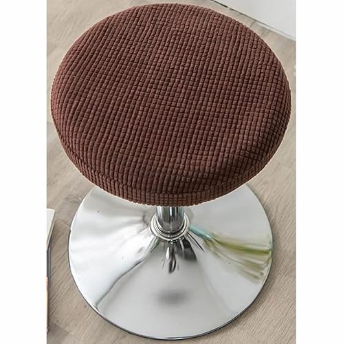 Hockerbezug Runder Hockerbezug Rund 30 cm - 35 cm Sitzhocker Bezug Stretch Hocker Rund Bezug Runder Stuhlbezug Protector Waschbarer Runder Drehbarer Hocker Schonbezug ( Color : Y , Size : 4 Stück ) von ZZDZW