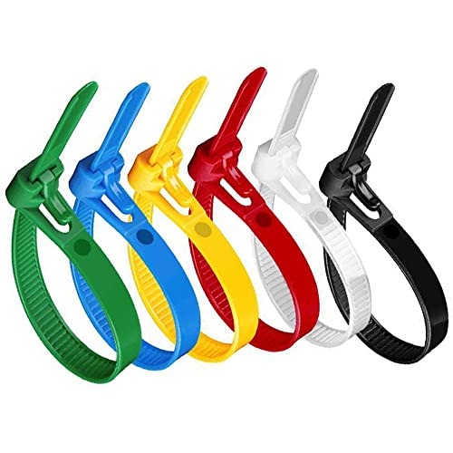 Kabelbinder Wiederverschließbar Schwarz,Kabelbinder Wiederverwendbar Klett 400mm 300mm 500mm,Kabelbinder UV Beständig Weiß Grün Set Lang Für Gartenarbeit/Wohnen/Werkstätten ( Color : Vert , Size : 200 von ZZDZW
