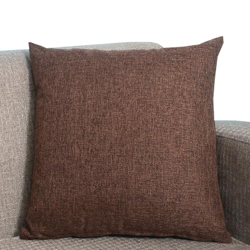 Kissenbezug 80x80,70x70, 2er Set,Sofa Kissenbezüge 65x65,Leinen Zierkissenbezug Dekokissen Sofakissen Bezug Groß Kissenhülle Dekorative Zierkissenbezüge Kissen Bezug(Dunkelbraun,30cmx50cm Set Of 2) Kissenbezug 80x80,70x70, 2er Set,Sofa Kissenbezüge 65x65,Leinen Zierkissenbezug Dekokissen Sofakissen Bezug Groß Kissenhülle Dekorative Zierkissenbezüge Kissen Bezug(Dunkelbraun,30cmx50cm Set Of 2) von ZZDZW