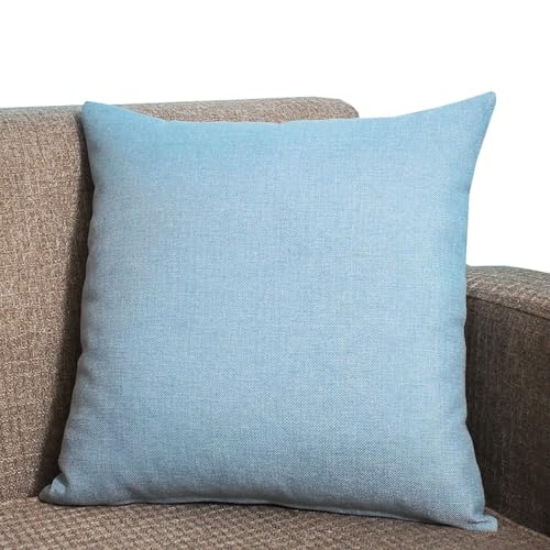 Kissenbezug 80x80,70x70, 2er Set,Sofa Kissenbezüge 65x65,Leinen Zierkissenbezug Dekokissen Sofakissen Bezug Groß Kissenhülle Dekorative Zierkissenbezüge Kissen Bezug(Hellblau,100cmx100cm Set Of 2) Kissenbezug 80x80,70x70, 2er Set,Sofa Kissenbezüge 65x65,Leinen Zierkissenbezug Dekokissen Sofakissen Bezug Groß Kissenhülle Dekorative Zierkissenbezüge Kissen Bezug(Hellblau,100cmx100cm Set Of 2) von ZZDZW