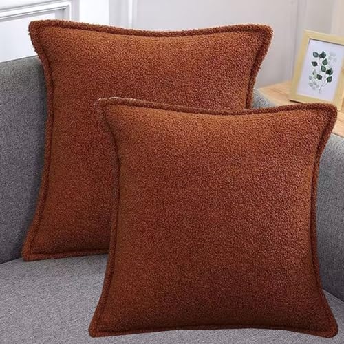 Kissenhüllen 40x40,Kissenbezug 50x50 Zierkissenbezug 2er Set Kissenhülle 45x45 Kissenbezüge 60x60 Wohnzimmer Zierkissenbezüge Doppelseitiger Plüsch Pillow Cases(Color:Caramel Brown,Size:20x20 Inch Pac Kissenhüllen 40x40,Kissenbezug 50x50 Zierkissenbezug 2er Set Kissenhülle 45x45 Kissenbezüge 60x60 Wohnzimmer Zierkissenbezüge Doppelseitiger Plüsch Pillow Cases(Color:Caramel Brown,Size:20x20 Inch Pac von ZZDZW
