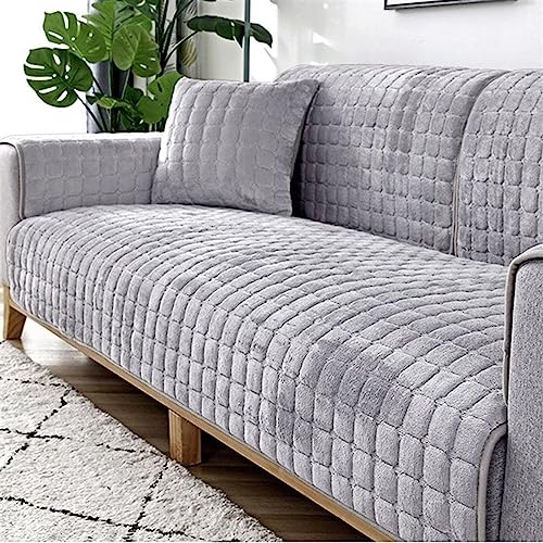 Samt Sofabezüge 1 2 3 4 Sitzer Sofabezug Couchbezug L Form Ecksofa Sofa/Couch überwurfdecke, Sofa Überzug Couch Überwürfe Sofahusse Sofaüberwürfe Rutschfest Sofa Abdeckung ( Color : #23 , Size : 90X18 von ZZDZW