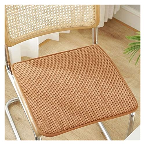 Sitzkissen Bürostuhl,Samt Sitzkissen,Bank, mit Bändern,Stuhlkissen Outdoor,40x40/45x45/50x50 CM Stuhlauflage Filzkissen Stuhl Polster Kissen eckig,Stuhlhussen Waschbares ( Color : #19 , Size : 50x50cm von ZZDZW