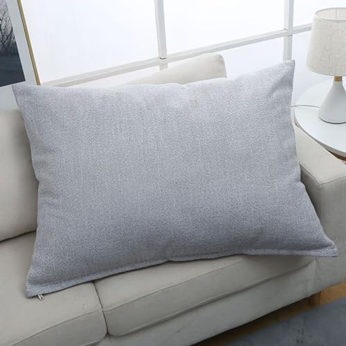 Sofa Kissenbezug 50x70,60x80 Kissenbezüge 60x70 Rechteckig Kissenhülle 40x60 Linen Dekorative Kopfkissenbezug 40x70 Für Couch Kissen Mit Reißverschluss Zierkissenbezug ( Color : Light Gray , Size : 60 Sofa Kissenbezug 50x70,60x80 Kissenbezüge 60x70 Rechteckig Kissenhülle 40x60 Linen Dekorative Kopfkissenbezug 40x70 Für Couch Kissen Mit Reißverschluss Zierkissenbezug ( Color : Light Gray , Size : 60 von ZZDZW
