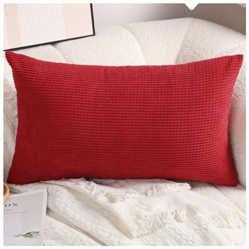 Sofa Kissenbezug 50x70 40x70 Stretch Kissenbezüge 40x60,Zierkissenbezug Dekokissen Sofakissen Mit Reißverschluss 60x80 Kissenhülle Dekorative Weiche Zierkissenbezüge Kissen Bezug ( Color : Red , Size Sofa Kissenbezug 50x70 40x70 Stretch Kissenbezüge 40x60,Zierkissenbezug Dekokissen Sofakissen Mit Reißverschluss 60x80 Kissenhülle Dekorative Weiche Zierkissenbezüge Kissen Bezug ( Color : Red , Size von ZZDZW