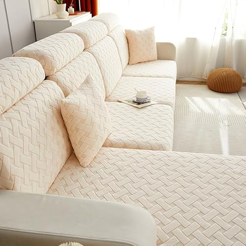 Sofa Sitzkissenbezug Stretch Sofasitzbezug 3/4/2/1 Sitzer Elastisch Couch-Kissenbezug Beige/Grau Sofa Sitzkissen Schonbezug Husse Überzug/Bezug Sitzbezüge für Sofa Sitzkissen ( Color : #22 , Size : 1 von ZZDZW