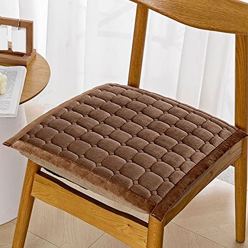 Stuhlkissen Outdoor,Sitzkissen Bürostuhl,Samt Sitzkissen,Bank, mit Bändern,40x40/45x45/50x50 CM Stuhlauflage Filzkissen Stuhl Polster Kissen eckig,Stuhlhussen Waschbares ( Color : #1 , Size : 50x50cm/ von ZZDZW