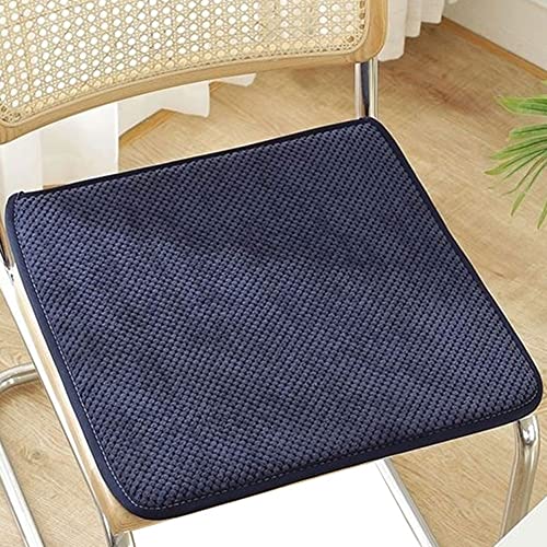 Stuhlkissen Outdoor,Sitzkissen Bürostuhl,Samt Sitzkissen,Bank, mit Bändern,40x40/45x45/50x50 CM Stuhlauflage Filzkissen Stuhl Polster Kissen eckig,Stuhlhussen Waschbares ( Color : #21 , Size : 50x50cm von ZZDZW