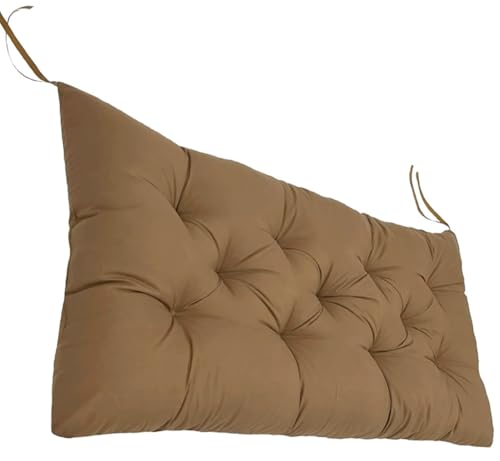 ZZDZW Bankauflage,Sitzkissen,Anti-Rutsch,Gartenkissen,Bankkissen,Bänkli Kissen,Sitzbank Polster Dicke 8cm,Sitzauflagen Loungekissen Sitzpolster Auflage Für Bänke Gartenbank(Hellbraun,90x50cmx8cm) von ZZDZW